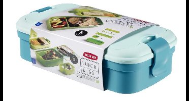 Curver - Lunchdoos - Lunch&go - Met bestek - Blauw