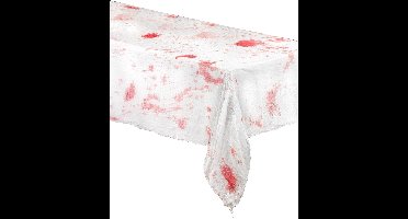 Vegaoo - Wit bloederig verband tafelkleed