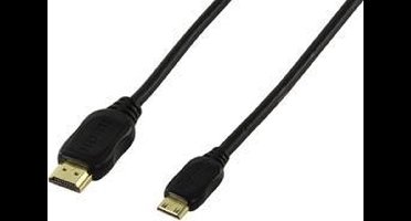 Valueline - 1.4 High Speed HDMI naar Mini HDMI kabel - 1 m - Zwart