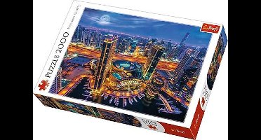 Trefl puzzel 2000 stukjes - Dubai skyline nacht - premium kwaliteit.