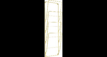 Present Time Tijdschriftenrek Wire - Staal Verguld - 60x19cm - Scandinavisch