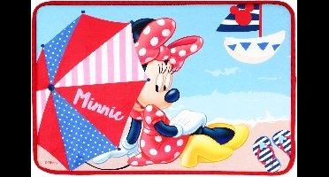 Minnie Mouse deurmat - rood - Minnie Mouse kleed - 60 x 40 cm.