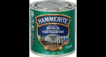 Hammerite Metaallak Zijdeglans - Zilver Grijs - 250 ml - 10 m²/l - Afwerkingslaag