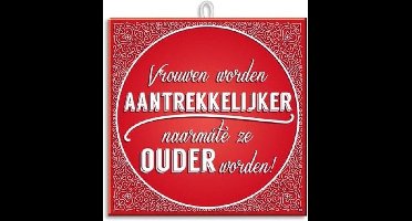 Paperdreams Slogan tegel - vrouwen aantr