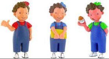 Comansi De Drieling speelfiguren - Anna, Tessa en Heleen - 8cm