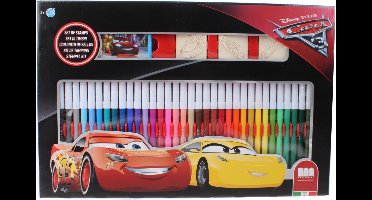Multiprint 36 Kleurstiften + 3 Stempels Cars 3