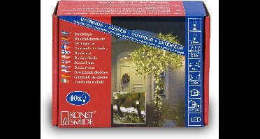 Konstsmide - LED snoer micro 24V 40x - warmwit