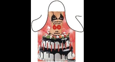 Benza Schort 60 Jaar - Sexy/Leuke/Grappige/Mooie Keukenschort - Vrouw