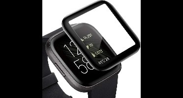 Screenprotector geschikt voor FitBit Versa 2 - Full Screen Cover Volledig Beeld