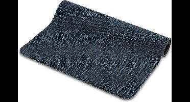 Wicotex - Deurmat - Schoonloopmat Faro - Afmeting 40x60cm Zwart - Blauw