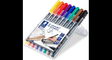 STAEDTLER Lumocolor S permanent - Box 8 st