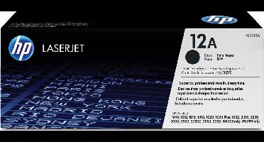 HP 12A - Tonercartridge / Zwart