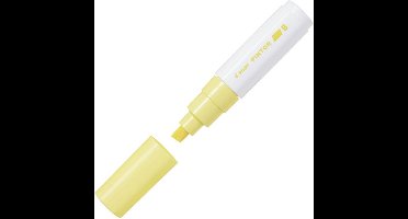 Pilot Pintor Pastel Gele Verfstift - Brede marker met 8,0mm beitelpunt - Inkt op waterbasis - Dekt op elk oppervlak, zelfs de donkerste - Teken, kleur, versier, markeer, schrijf, kalligrafeer…
