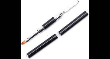 Hiden - Dualkop Spatel & Kwast – Nail Art Tool – PolyGel hulpstuk
