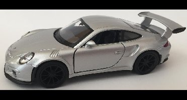 PORSCHE 911 GT3 RS WELLY 43746 1:34-1:39 metal collection zilver