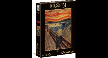 Clementoni - Puzzel - 1000 Stukjes - De Schreeuw - Edvard Munch - Puzzel Voor Volwassenen - Art Collection