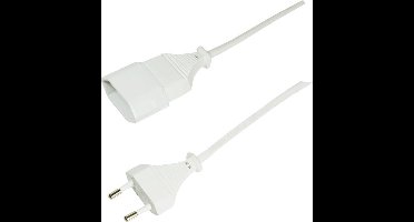 LogiLink 2m, 2xCEE 7/16 electriciteitssnoer Wit CEE7/16