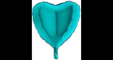 Folieballon hart tiffany (46cm)