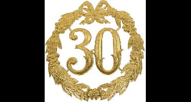 Jubileumcijfer 30 - 24cm - 30 Jaar - Goud