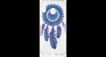 Shop4 - Geschikt voor Samsung Galaxy M20 (Power) Hoesje - Zachte Back Case Dromenvanger Kleurrijk