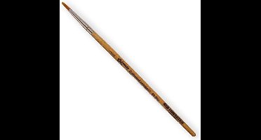 Witbaard Schminkpenseel Rond Hout Bruin Maat 00