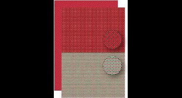 Nellie Snellen - NEVA091 kerstmis print bomen - kaarten scrapbook papier - 5 vellen