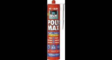 BISON Poly max high tack wit 425 gr - 1 stuk