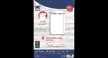 Enveloppen wit - A4 formaat - 10stuks -