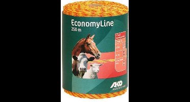 Ako Draad Economyline Geel/oranje 90kg Breuklast 250mtr.