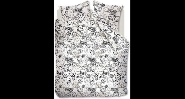 Ambiante Stamps - Dekbedovertrek - lits-jumeaux - 240x200/220 - Grijs