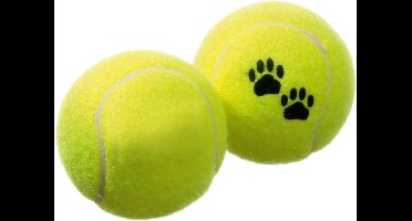 Flamingo Tennisballen - Hondenspeelgoed - 6.5 cm - Geel