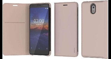 Nokia Slim Flip Case - beige - voor Nokia 3.1