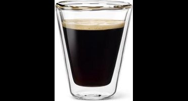 Dubbelwandig glas Caffeino - 8,5 cl - Set van 2