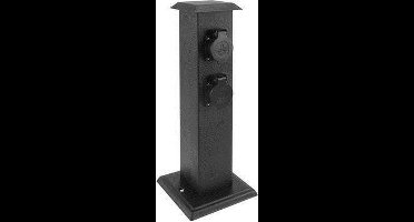 Exin 54.502.91 Tuinpaal met 4 Contactdozen - IP44 - Randaarde