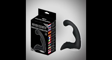 Power Escorts Oplaadbare Prostate Stimulator - Zwart - Silicone