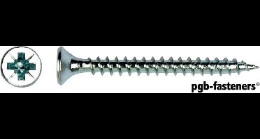 Pgb Spaanplaatschroef Verzinkt 4x25 Mm.