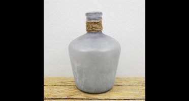 SENSE Decoratieve fles vaasje- Frosted vaas - Kleine Glazen Flesjes – Bloemenvaasje – Mini Fles vaas