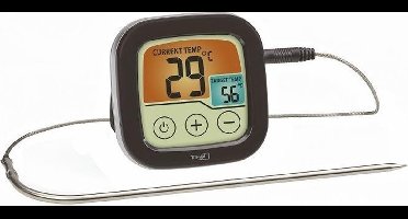 TFA Dostmann 14.1509.01 Barbecuethermometer Bewaking van kerntemperatuur, Met touchscreen, Kabelsensor Braden, Grillen
