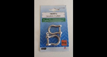 Starx Harpsluiting 2 stuks RVS 6mm Gebogen - Tuin