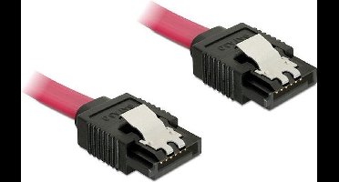 SATA datakabel - plat - SATA600 - 6 Gbit/s / rood - 0,10 meter