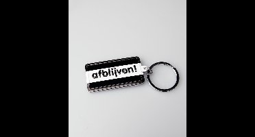 Sleutelhanger Black&White "Afblijven!"