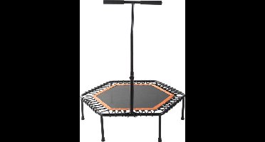 Gorilla Sports Fitness Trampoline - Oranje - ø 100 cm - Met verstelbaar handvat