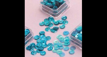 Trio Pailletten 6mm Turquoise