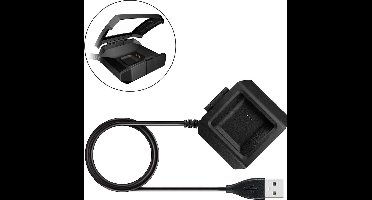 DrPhone ION1 - Fitbit Ionic USB Oplaad Kabel - Charger + Lader Dock Adapter – Zwart