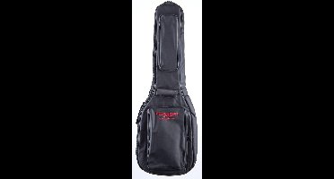 MUSIC STORE "Super Deluxe" Gigbag E-gitaar zwart/rood Logo - Tas voor elektrische gitaren