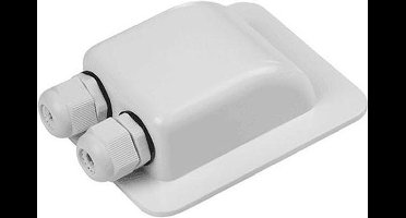 Dakdoorvoer voor 2 Kabels Camper/Caravan/Boot met Wartels Wit