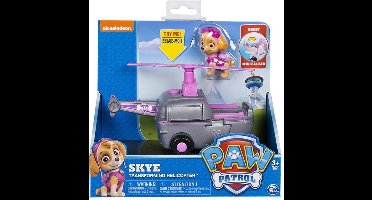 Paw Patrol Skye’s Transforming Helicopter - Voertuig met Figuur - Skye Speelfiguur - Roze