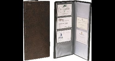 Esselte Map voor Visitekaartjes - Capaciteit 128 kaartjes - Voor Thuiswerken - Ideaal Voor Thuiskantoor - Zwart