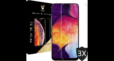 Screenprotector geschikt voor Samsung Galaxy A30s - 3x Glas Screen Protector