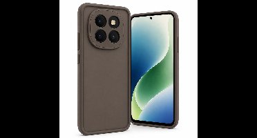 Geschikt voor Xiaomi Redmi Note 15 Pro 4G Hoesje - Siliconen Matte Back Cover - Taupe Bruin